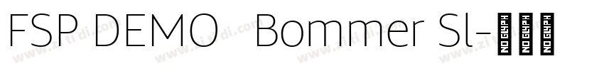 FSP DEMO   Bommer Sl字体转换